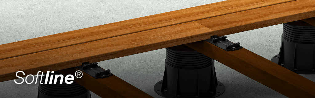 Sistemul de fixare invizibilă vetedy softline pentru terase din lemn de înaltă clasă  