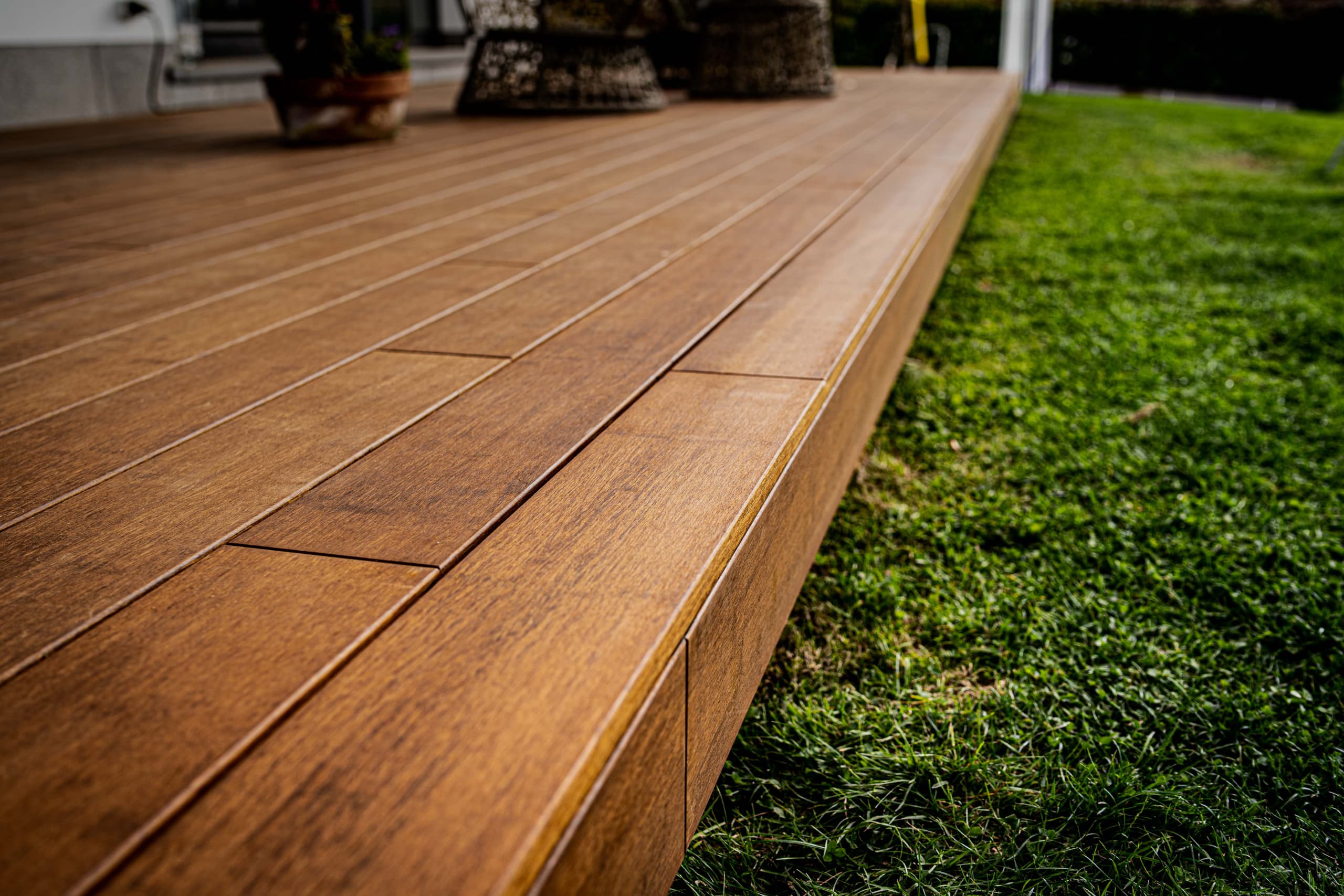 High quality wood decking · invisible fixation· Technideck · Vetedy