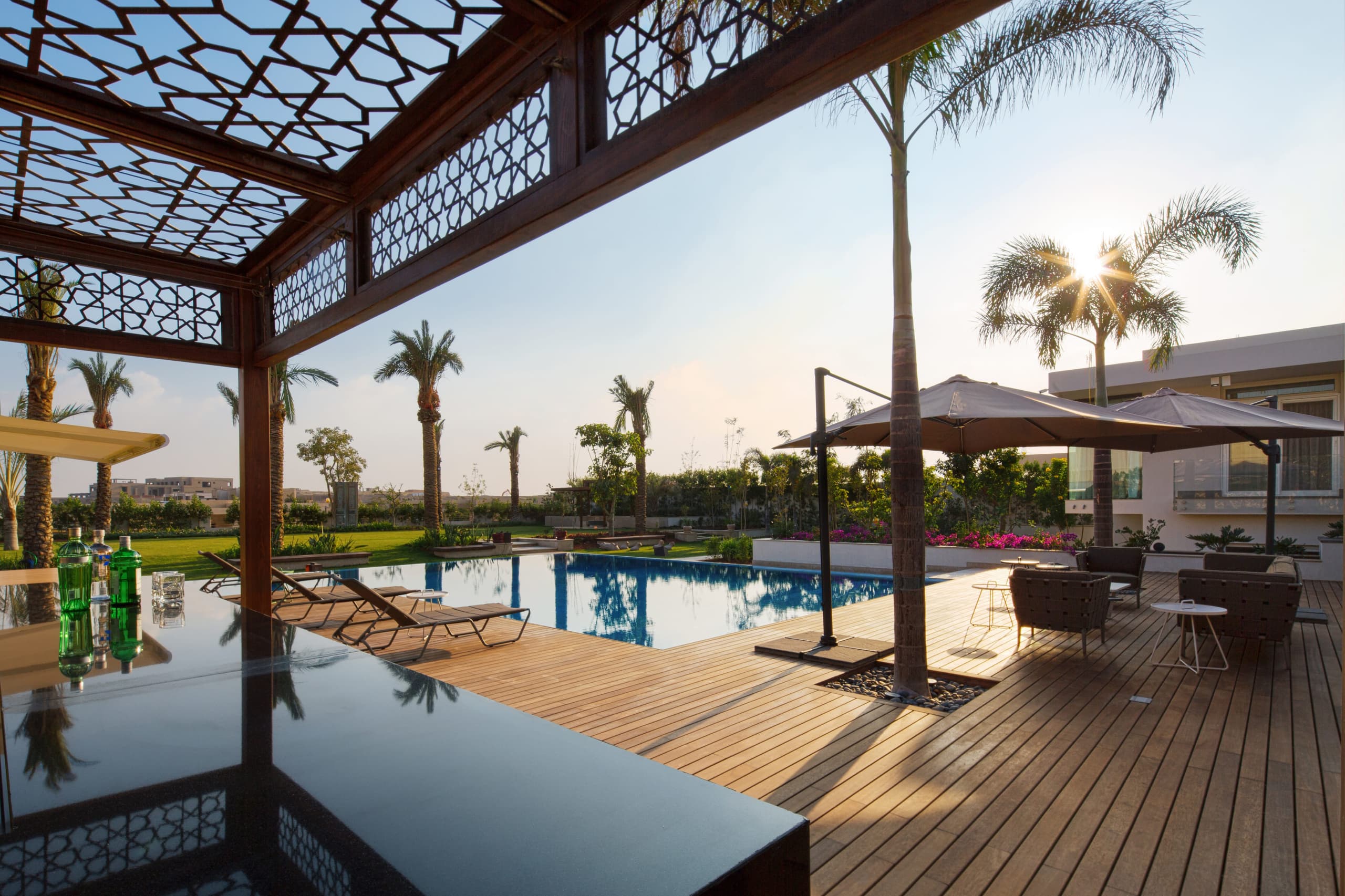 Incredible luxury house from egypt with wood decking softline by Vetedy