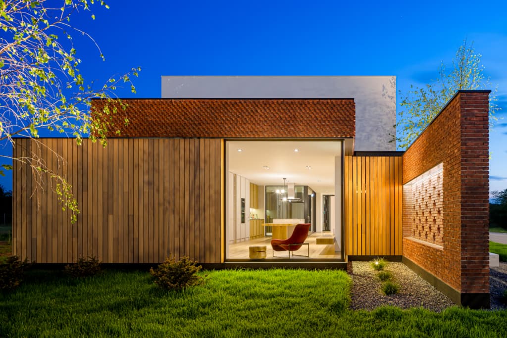 Wooden cladding in ayous for this sublime house · Vetedy
